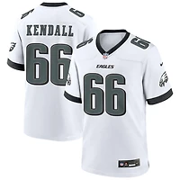 Drew Kendall Men's Nike White Philadelphia Eagles Custom Game Jersey
