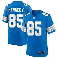 Tom Kennedy Men's Nike  Blue Detroit Lions Custom Game Jersey