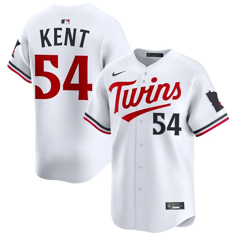 Zak Kent Men's Nike White Minnesota Twins Home Limited Custom Jersey