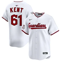 Zak Kent Men's Nike White Cleveland Guardians Home Limited Custom Jersey