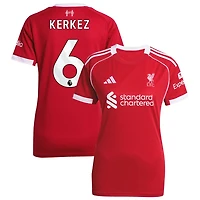 Milos Kerkez Women's adidas  Red Liverpool 2025/26 Home Custom Replica Jersey