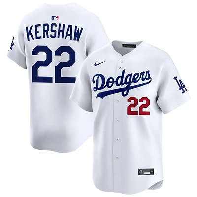 Clayton Kershaw Men's Nike White Los Angeles Dodgers Home Limited Custom Jersey