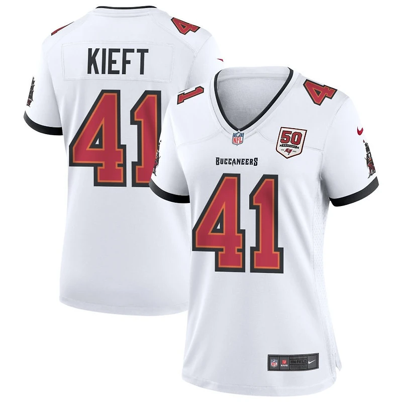 Ko Kieft Women's Nike White Tampa Bay Buccaneers 50th Season Custom Game Jersey