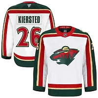 Matt Kiersted Men's Fanatics  White Minnesota Wild 25th Anniversary Authentic Pro Custom Jersey