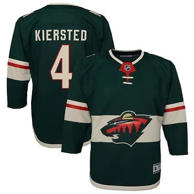 Matt Kiersted Youth Green Minnesota Wild Home Premier Custom Jersey
