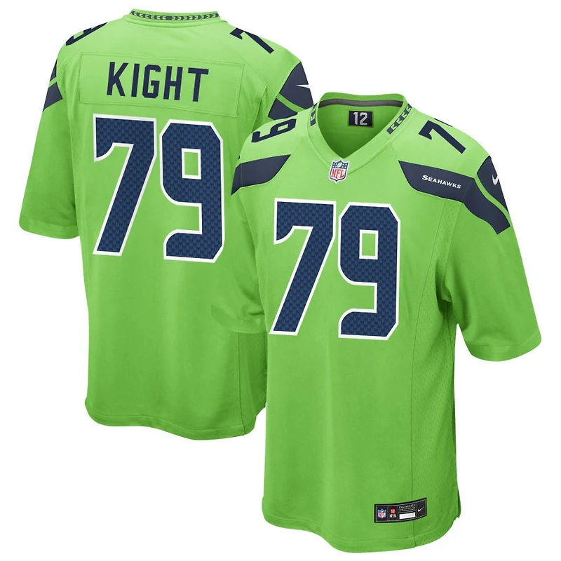 Amari Kight Men's Nike Neon Green Seattle Seahawks Alternate Custom Game Jersey