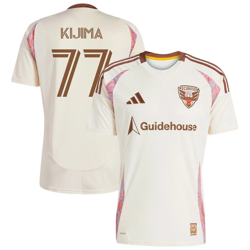 Hosei Kijima Men's adidas Natural D.C. United 2025 The Soul Kit Replica Custom Jersey