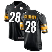 Miles Killebrew Men's Nike Black Pittsburgh Steelers Custom Game Jersey