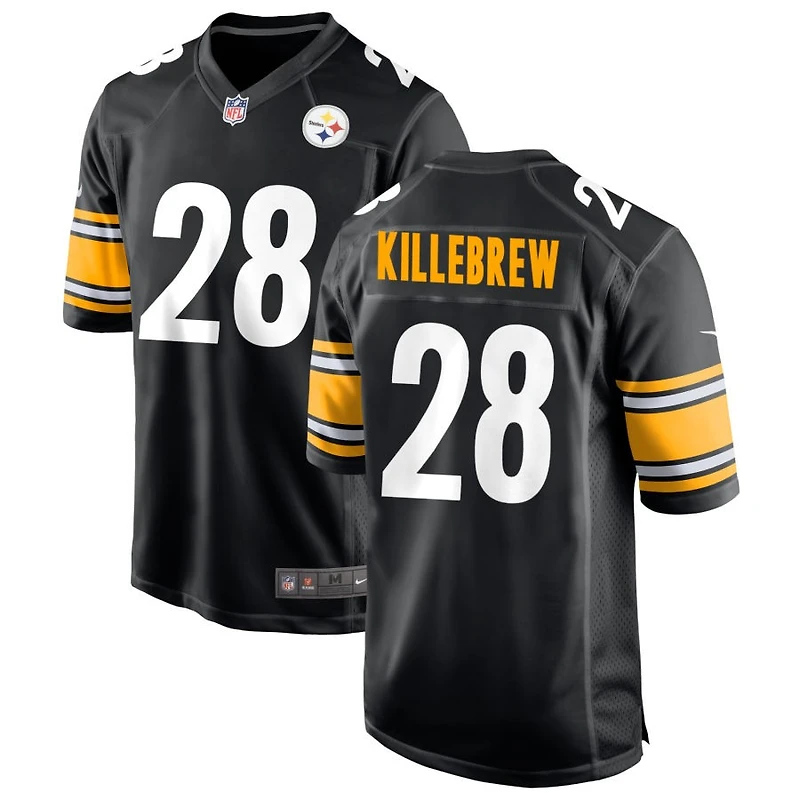 Miles Killebrew Men's Nike Black Pittsburgh Steelers Custom Game Jersey