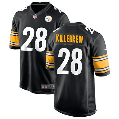 Miles Killebrew Men's Nike Black Pittsburgh Steelers Custom Game Jersey