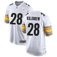 Miles Killebrew Men's Nike White Pittsburgh Steelers Game Custom Jersey