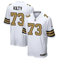 Easton Kilty Men's Nike  White New Orleans Saints Alternate Custom Game Jersey