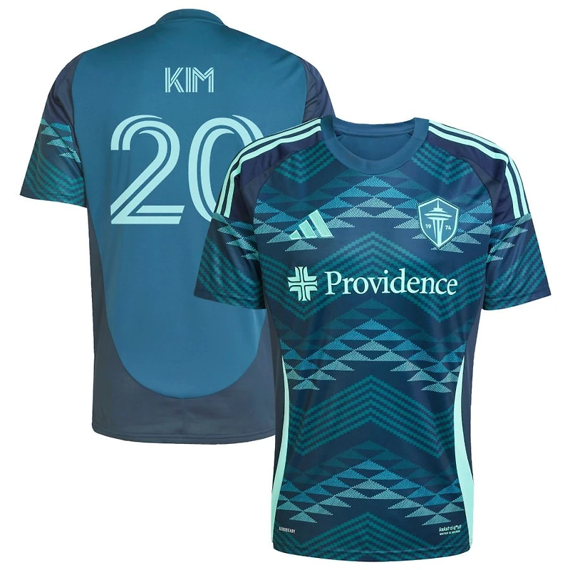 Kim Kee-Hee Kim Men's adidas Blue Seattle Sounders FC 2025 The Salish Sea Kit Replica Custom Jersey