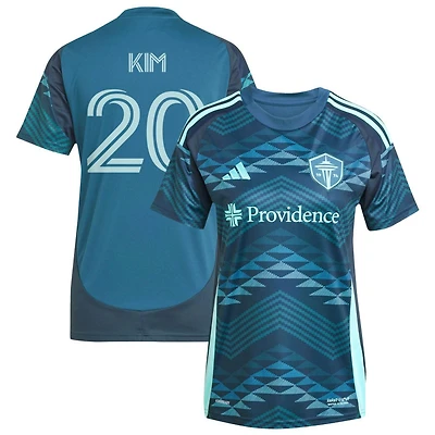 Kim Kee-Hee Kim Women's adidas  Blue Seattle Sounders FC 2025 The Salish Sea Kit Replica Custom Jersey