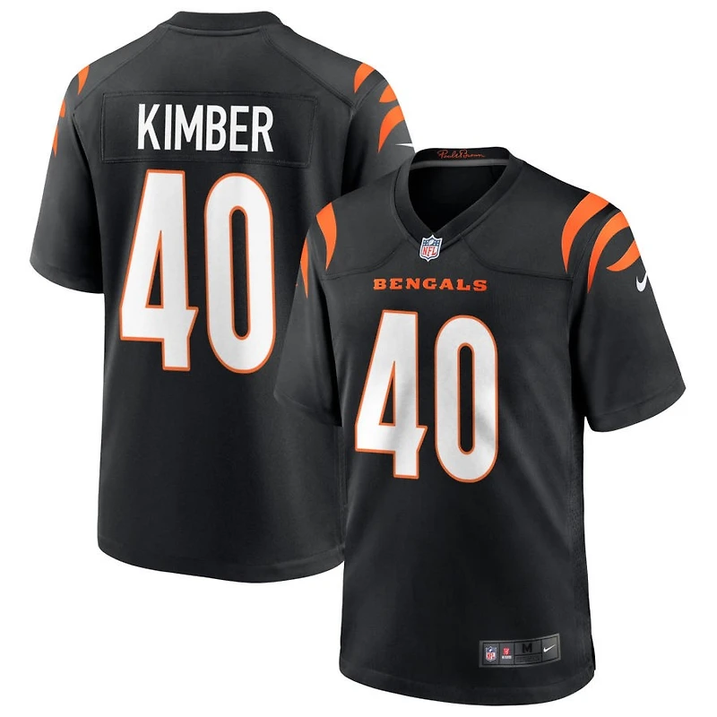 Jalen Kimber Men's Nike Black Cincinnati Bengals Game Custom Jersey