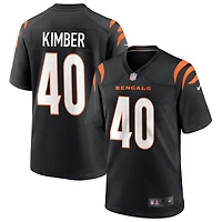 Jalen Kimber Men's Nike Black Cincinnati Bengals Game Custom Jersey