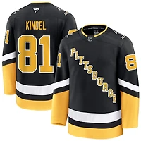 Ben Kindel Men's Fanatics Black Pittsburgh Penguins Alternate Premium Custom Jersey