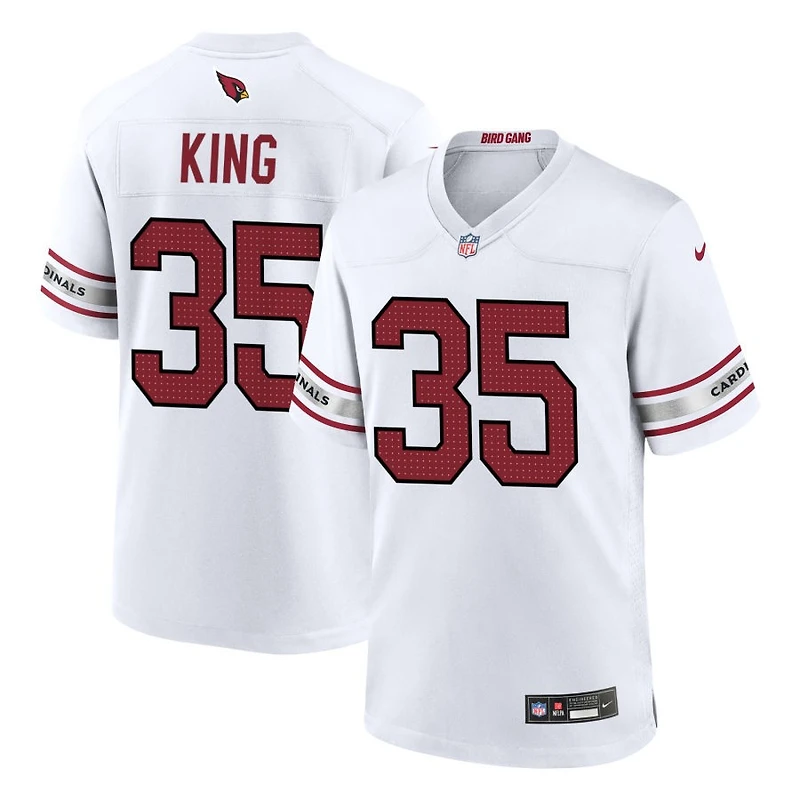 Kalen King Men's Nike White Arizona Cardinals Custom Game Jersey