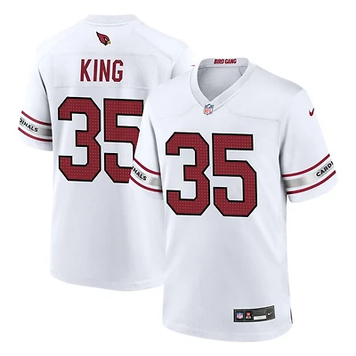 Kalen King Men's Nike White Arizona Cardinals Custom Game Jersey