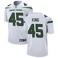 Kobe King Men's Nike White New York Jets Custom Game Jersey