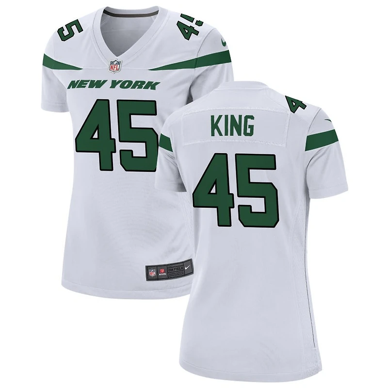 Kobe King Women's Nike White New York Jets Custom Game Jersey