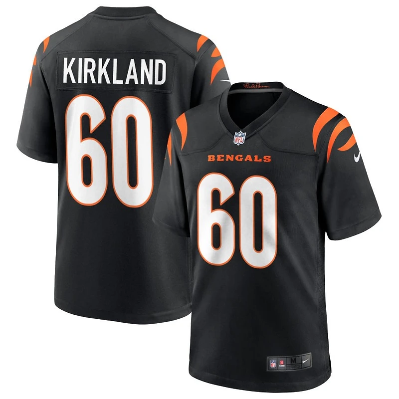 Jaxson Kirkland Men's Nike Black Cincinnati Bengals Game Custom Jersey