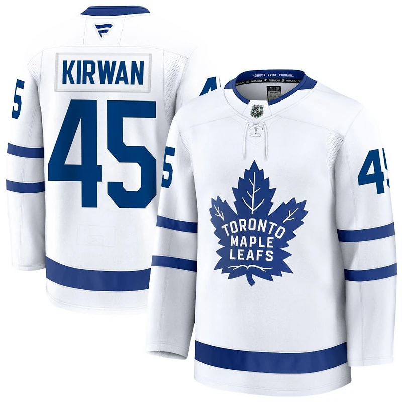 Ryan Kirwan Men's Fanatics White Toronto Maple Leafs Away Premium Custom Jersey