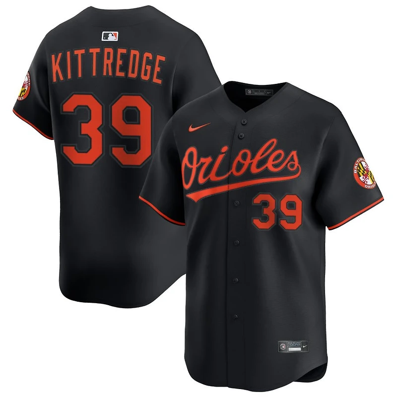 Andrew Kittredge Men's Nike Black Baltimore Orioles Alternate Limited Custom Jersey