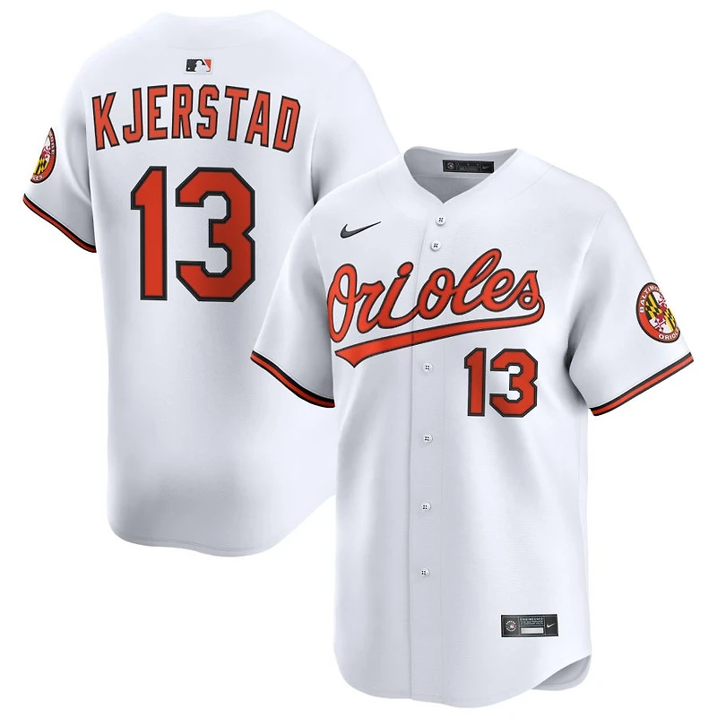 Heston Kjerstad Men's Nike White Baltimore Orioles Home Limited Custom Jersey