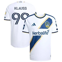 Joao Klauss Men's adidas White LA Galaxy 2026 The VeloCITY Kit On-Field Authentic Patch Custom Jersey