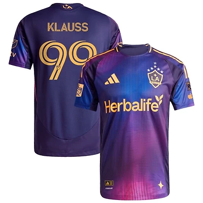 Joao Klauss Men's adidas Navy LA Galaxy 2025 RIZON On-Field Authentic Patch Custom Jersey