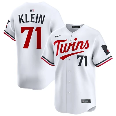 John Klein Men's Nike White Minnesota Twins Home Limited Custom Jersey