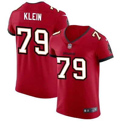 Elijah Klein Men's Nike Red Tampa Bay Buccaneers Vapor Elite Custom Jersey