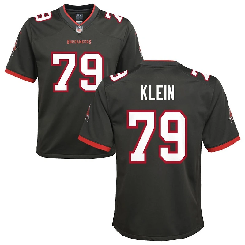 Elijah Klein Youth Nike Pewter Tampa Bay Buccaneers Alternate Custom Game Jersey