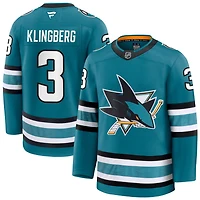 John Klingberg Men's Fanatics Teal San Jose Sharks Home Premium Custom Jersey
