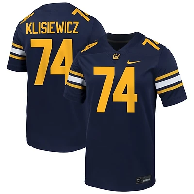 Michael Klisiewicz Men's Nike Navy Cal Bears NIL Pick-A-Player Football Game Jersey