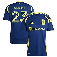 Jordan Knight Men's adidas  Navy Nashville SC 2025 The Heart of Nashville Kit Replica Custom Jersey
