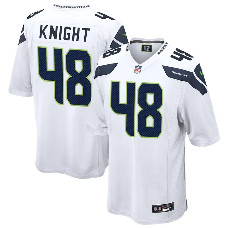 Tyrice Knight Men's Nike  White Seattle Seahawks Custom Game Jersey