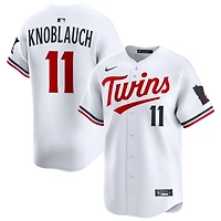 Chuck Knoblauch Men's Nike White Minnesota Twins Home Limited Pick-A-Player Retired Roster Jersey