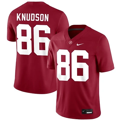 Peter Knudson Men's Nike Crimson Alabama Crimson Tide NIL Pick-A-Player Football Replica Jersey