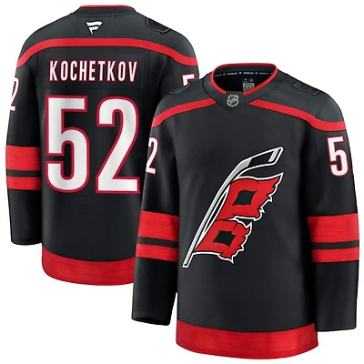 Pyotr Kochetkov Men's Fanatics Black Carolina Hurricanes Home Premium Custom Jersey