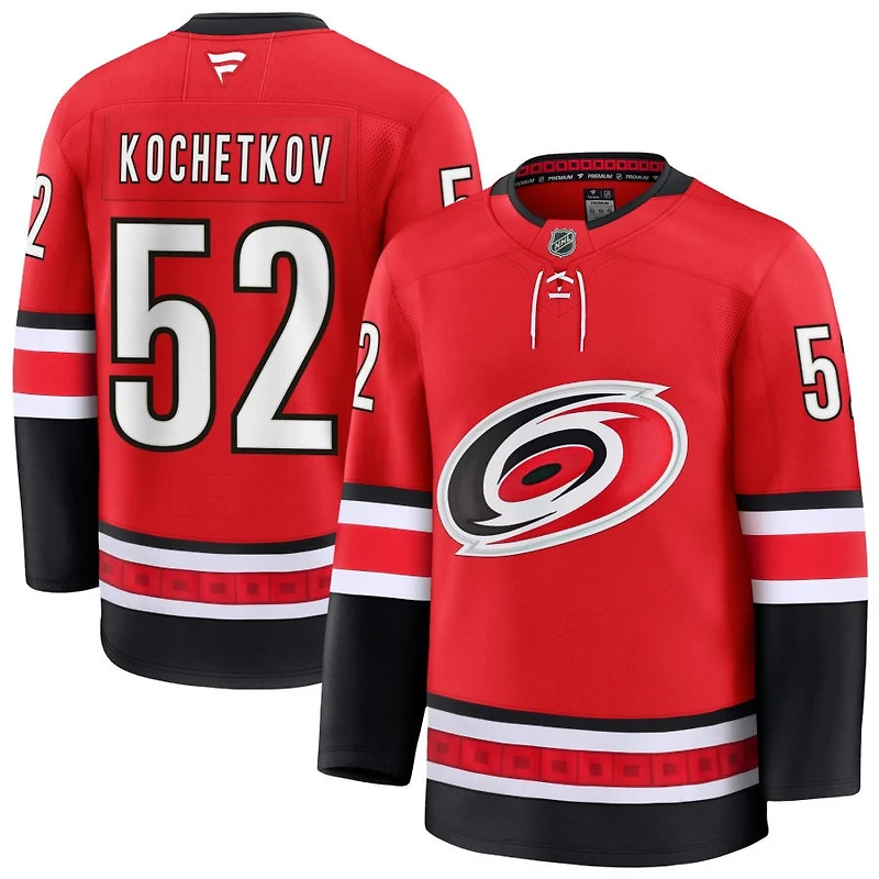 Pyotr Kochetkov Men's Fanatics Red Carolina Hurricanes Alternate Premium Custom Jersey