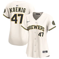 Jared Koenig Women's Nike  Cream Milwaukee Brewers Home Limited Custom Jersey