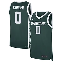 Jaxon Kohler Men's Nike Green Michigan State Spartans NIL Pick-A-Player Men's Basketball Jersey
