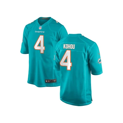 Kader Kohou Youth Nike Aqua Miami Dolphins 2018 Custom Game Jersey