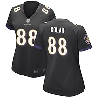 Charlie Kolar Women's Nike Black Baltimore Ravens Alternate Custom Game Jersey