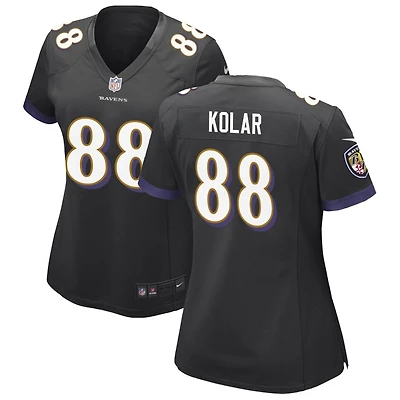 Charlie Kolar Women's Nike Black Baltimore Ravens Alternate Custom Game Jersey