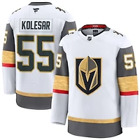 Keegan Kolesar Men's Fanatics White Vegas Golden Knights Away Premium Custom Jersey