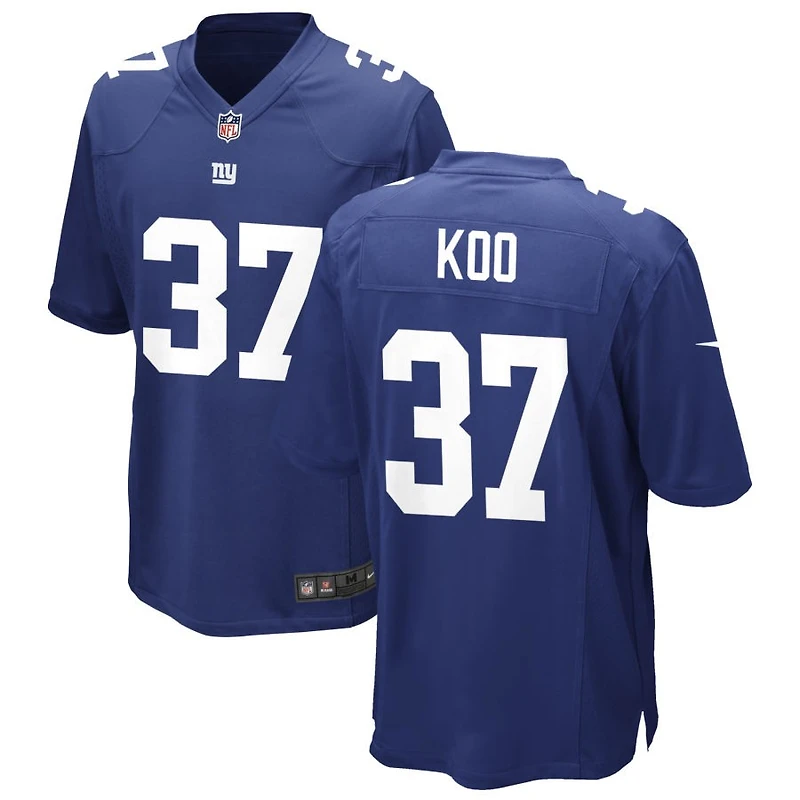 Younghoe Koo Men's Nike Royal New York Giants Custom Game Jersey