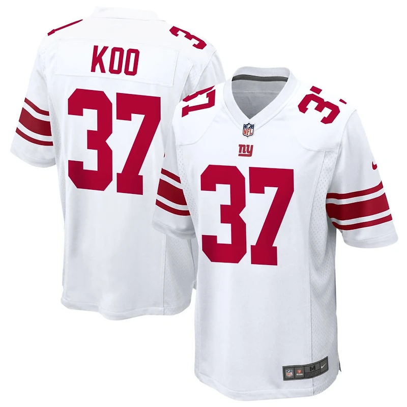 Younghoe Koo Men's Nike White New York Giants Custom Game Jersey